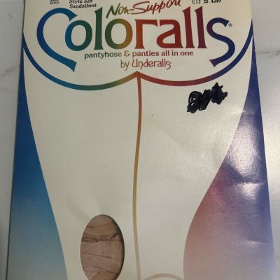 VTG Underalls SZ A-B Non-Support Coloralls Pantyhose & Panties Peach Panty &legs